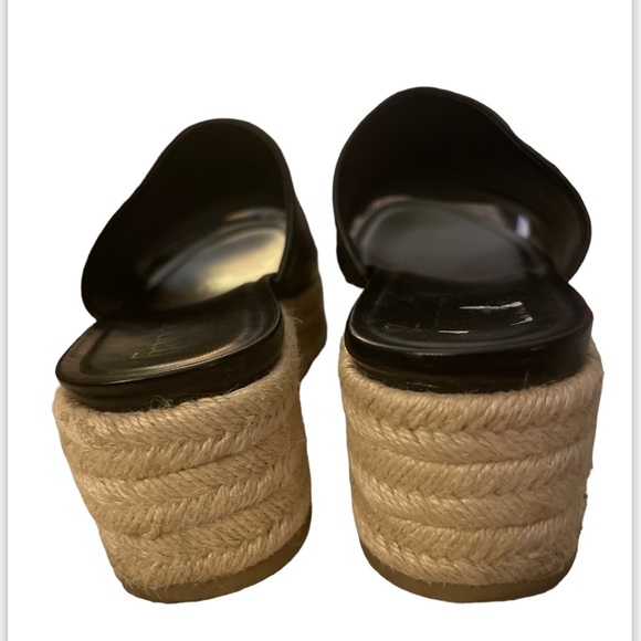 Lovely Franco Sarto soft leather slip on espadrille and open toe - Picture 5 of 8